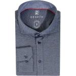Blaue Business Langärmelige Desoto Langarmhemden aus Baumwolle für Herren Größe XL 