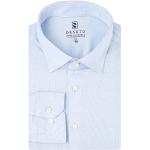 Hellblaue Business Langärmelige Desoto Langarmhemden aus Baumwolle für Herren Größe L 