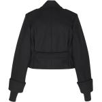 Schwarze Saint Laurent Paris Military Jacken & Offiziersjacken aus Wolle für Damen Größe XS 