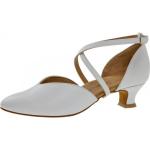Hellbeige Diamant Dance Shoes Damentanzschuhe aus Nappaleder atmungsaktiv Größe 39,5 mit Absatzhöhe 3cm bis 5cm 