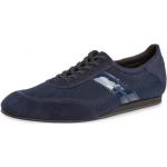 Marineblaue Diamant Dance Shoes Keil-Sneaker Schnürung aus Mikrofaser atmungsaktiv für Damen Größe 43,5 mit Absatzhöhe bis 3cm 