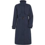 Mitternachtsblaue Elegante Winddichte Damentrenchcoats aus Polyester Größe L 