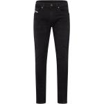 Schwarze Diesel Sleenker Slim Jeans mit Nieten aus Denim für Herren Größe XL 