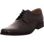 Schwarze Elegante Digel Flache Business-Schuhe Schnürung aus Gummi für Herren Größe 44 