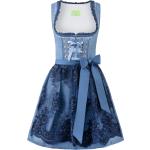 Blaue Ärmellose Stockerpoint Mini Minidirndl aus Polyester für Damen Größe S 