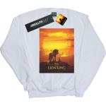 Disney, Damen, Pullover, The Lion King Movie Sunset Poster Sweatshirt, Weiss, (XL)