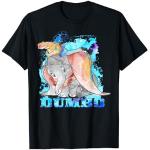 Disney Dumbo Classic Watercolor Splatter Portrait T-Shirt