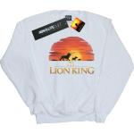Disney, Herren, Pullover, The Lion King Movie Sunset Logo Sweatshirt, Weiss, (XXL)
