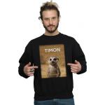 Disney, Herren, Pullover, The Lion King Movie Timon Poster Sweatshirt, Schwarz, (S)