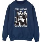 Disney Princess, Damen, Pullover, Every Fairy Tale Needs A Villain Sweatshirt, Blau, (M)