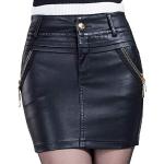 Reduzierte Schwarze Dissa Mini Miniröcke aus Kunstleder für Damen Größe 4 XL zur Party 