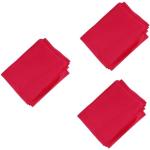 Rote Flickenteppiche & Fleckerlteppiche aus Flanell 3 Teile 