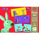 24 Teile Djeco Kinderpuzzles für 3 bis 5 Jahre 