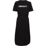 Schwarze DKNY | Donna Karan Damenkleider aus Jersey Größe L 