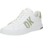 Hellgrüne DKNY | Donna Karan Flache Sneaker Schnürung aus Kunstleder für Kinder Größe 39,5 mit Absatzhöhe bis 3cm 