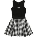Schwarze Karierte Ärmellose DKNY | Donna Karan Knielange Knielange Kinderkleider aus Baumwolle für Babys Größe 170 