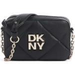 Schwarze DKNY | Donna Karan Damenumhängetaschen aus Lammleder 