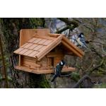 Braune Rustikale Nachhaltige Vogelfutterhäuser Alpen aus Kiefer 