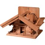 Braune Rustikale Dobar Nachhaltige Vogelfutterhäuser Alpen aus Holz 