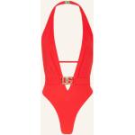 Reduzierte Rote Dolce & Gabbana Neckholder-Badeanzüge aus Elastan für Damen Größe M 
