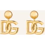 Goldene Dolce & Gabbana Ohrclips glänzend aus Gold für Damen 