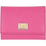 Pinke Dolce & Gabbana D&G Damengeldbörsen & Damenportemonnaies aus Kalbsleder 