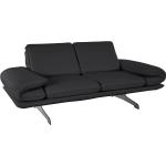Schwarze Zweisitzer-Sofas aus Metall mit Armlehne 