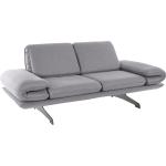 Graue Zweisitzer-Sofas aus Metall mit Armlehne 