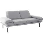 Silberne Zweisitzer-Sofas aus Metall mit Armlehne 
