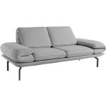 Silberne Zweisitzer-Sofas aus Metall mit Armlehne 