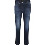 Reduzierte Blaue Doris Streich Slim Jeans aus Elastan für Damen Größe L 
