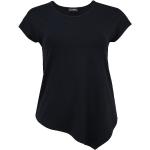 Marineblaue Kurzärmelige Doris Streich T-Shirts aus Elastan für Damen Größe L 