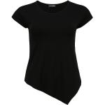 Schwarze Kurzärmelige Doris Streich T-Shirts aus Elastan für Damen Größe M Große Größen 