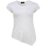 Weiße Kurzärmelige Doris Streich T-Shirts aus Elastan für Damen Größe M Große Größen 