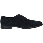 Mitternachtsblaue Doucal´s Oxford Schuhe Schnürung aus Leder für Herren Größe 39 