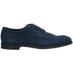 Marineblaue Doucal´s Derby Schuhe Schnürung aus Leder für Herren Größe 46 