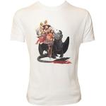 Dragons DreamWorks Kinder T-Shirt Ohnezahn Toothless Family, weiß (116-122)