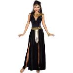 Schwarze Dreamgirl Ägypter Kostüme mit Pailletten für Damen Größe M 