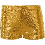 Goldene Shorts & kurze Hosen mit Glitzer für Damen Größe M 