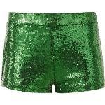 Grüne Sexy Shorts & kurze Hosen mit Glitzer für Damen Größe S 