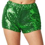 Grüne Sexy Shorts & kurze Hosen mit Glitzer für Damen Größe XXL 