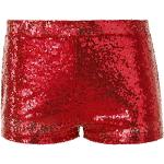 Rote Sexy Shorts & kurze Hosen mit Glitzer für Damen Größe M 