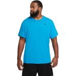 Reduzierte Blaue Kurzärmelige Nike Dri-Fit T-Shirts aus Baumwolle maschinenwaschbar für Herren Größe XXL 
