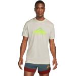 Reduzierte Weiße Kurzärmelige Nike Dri-Fit Nachhaltige T-Shirts aus Jersey maschinenwaschbar für Herren Größe L 