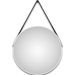 Silberne Badezimmerspiegel 80 cm matt beleuchtet 