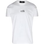 Weiße Kurzärmelige DSQUARED2 T-Shirts aus Baumwolle für Herren Größe M 