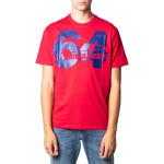 Rote DSQUARED2 T-Shirts aus Baumwolle maschinenwaschbar für Herren Größe S 