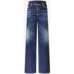 Marineblaue DSQUARED2 Boyfriend Jeans aus Elastan für Damen Größe XS 