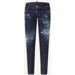 Marineblaue DSQUARED2 Ripped Jeans aus Elastan für Damen Größe XS 