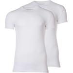 Weiße DSQUARED2 Rundhals-Auschnitt Herrenunterhemden aus Elastan trocknergeeignet Größe XL 2 Teile 